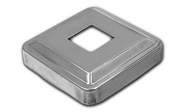 Низ стойки под трубу 20х20 мм, 66х66, высота 16 мм, полированный (AISI 304) k397 купить в Алматы