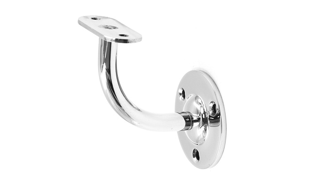 Пристенок с ложементом на плоскость, вынос 65х65, Ø60х3 мм, сварной, нержавеющая сталь AISI 304 полированная k234-5 Пристенок с ложементом на плоскость, вынос 65х65, Ø60х3 мм, сварной, нержавеющая сталь AISI 304 полированная k234-5