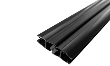 Комплект уплотнителей для стекла 8мм (2 шт.), стекло-стекло, с магнитом 135°, 2,2 м.черный непрозрачный t208 BL-U купить в Алматы