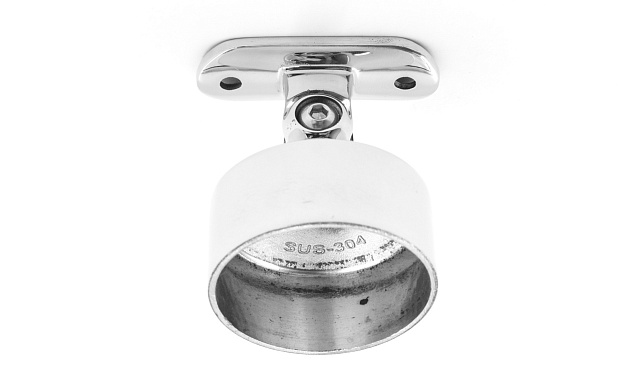 Наконечник шарнирный на стойку Ø50.8 мм, под поручень Ø50.8 мм, наружный, литой, полированный, нержавеющий (AISI 304) k326-4 2 Наконечник шарнирный на стойку Ø50.8 мм, под поручень Ø50.8 мм, наружный, литой, полированный, нержавеющий (AISI 304) k326-4 2