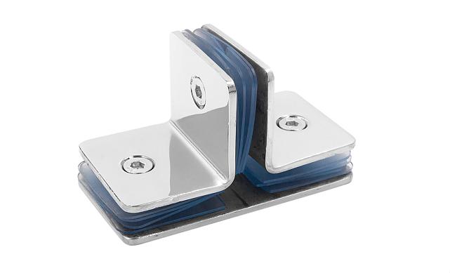 Коннектор для душевой кабины на 3 стекла полированный t727-2 PSS 