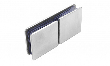 Коннектор для душевой кабины стекло-стекло 180°, 45х45, нерж 304, вырез 64 t724 SSS купить в Алматы Коннектор для душевой кабины стекло-стекло 180°, 45х45, нерж 304, вырез 64 t724 SSS купить в Алматы