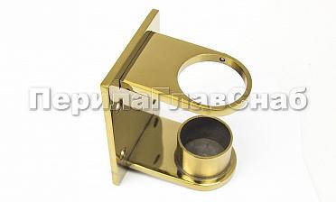 Боковой крепеж С-пластина стакан для Ø38.1 мм, под золото (AISI 304) Фk339-88 купить в Алматы