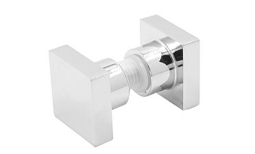 Ручка-кноб квадратная для стекла 6-12 мм, нержавеющая сталь AISI 304, полированная t669 PSS купить в Алматы