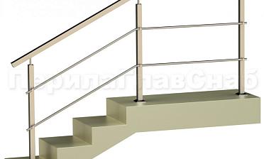 Два ригеля на держателях, квадратные поручень и стойки купить в Алматы