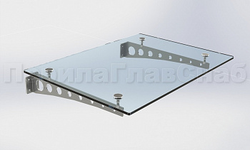 Стеклянный козырек на консоли из листа в Алматы. Готовые проекты ПерилаГлавСнаб Стеклянный козырек на консоли из листа в Алматы. Готовые проекты ПерилаГлавСнаб