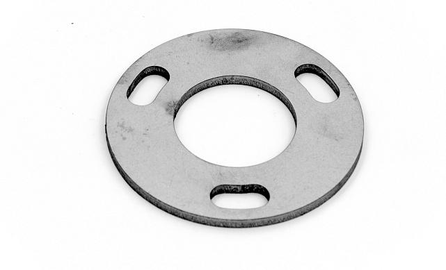 Фланец стойки 50/90х3 мм, 3 отв. М10х20, черный металл k116-50-9