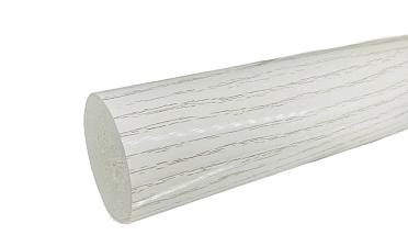 Пластиковый поручень текстурный, цвет белый, Ø49мм, длина 4м k893-2 купить в Алматы
