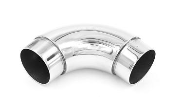 Отвод поручня под Ø38.1х1.5 мм, 90°, литой, полированный, со вставками, (AISI 201) k059-3 купить в Алматы