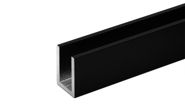  П-образный профиль 19x13, L=2200, алюминий ,черный t756 BL