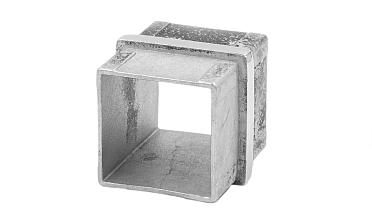 Соединитель для поручня 40х40 мм, полированный, (AISI 304) k368 купить в Алматы