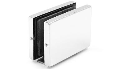 Коннектор стена-стекло с монтажной пластиной, полированный, вырез 09 t192 PSS купить в Алматы