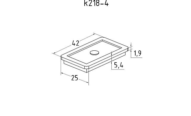 Резинка под стекло 10 мм, для стеклодержателей k218-4 2