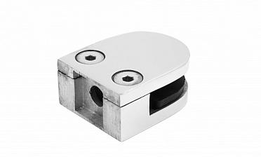 Стеклодержатель литой, под стекло 8-10 мм (4+4 мм), на плоскость 40х23х48 полированный (AISI 316) k002-4 купить в Алматы