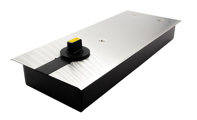 Доводчик для стеклянной двери до 100 кг EN4, напольный, 500 тыс, циклов, нержавеющая сталь AISI 304, шлифованная t184-3 SSS