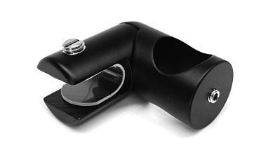 Держатель стекла сквозной боковой, для трубы 19 мм, черный, t912 Bl купить в Алматы