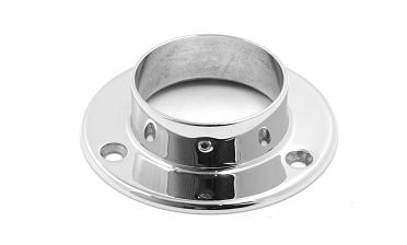 Фланец для трубы Ø50.8 мм, литой, полированный под 3 самореза 4.8 мм (AISI 304) k022 купить в Алматы Фланец для трубы Ø50.8 мм, литой, полированный под 3 самореза 4.8 мм (AISI 304) k022 купить в Алматы