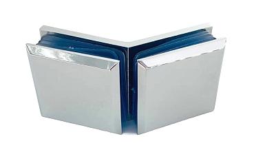 Коннектор для душевой кабины стекло-стекло 135°, 45х45, цинк , вырез 71 t736 PZn купить в Алматы Коннектор для душевой кабины стекло-стекло 135°, 45х45, цинк , вырез 71 t736 PZn купить в Алматы