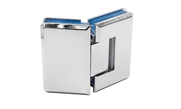 Петля для душевой стекло-стекло 90х55 мм, 135°, латунь-хром t302 PC купить в Алматы