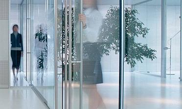 Перегородки в офис с прозрачным стеклом премиум купить в Алматы