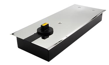 Доводчик для стеклянной двери до 100 кг EN4, напольный, 500 тыс, циклов, нержавеющая сталь AISI 304, полированная t184-3 PSS  купить в Алматы