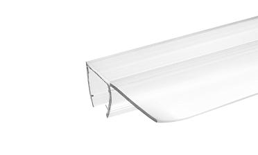 Уплотнитель для стекла 8мм, прозрачный, 90°, стекло-стекло 2,2 м., длина уса 17 мм t215-2 купить в Алматы