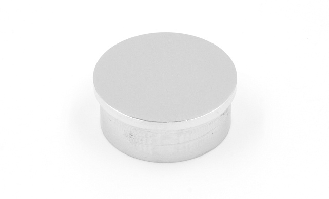 Заглушка плоская на трубу Ø38.1 мм полированная литая (AISI 201) k093 Заглушка плоская на трубу Ø38.1 мм полированная литая (AISI 201) k093