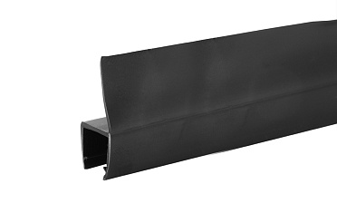 Уплотнитель для стекла 8 мм, непрозрачный черный, 180°, стекло-стекло 2200 мм t204-2 BL-U купить в Алматы Уплотнитель для стекла 8 мм, непрозрачный черный, 180°, стекло-стекло 2200 мм t204-2 BL-U купить в Алматы
