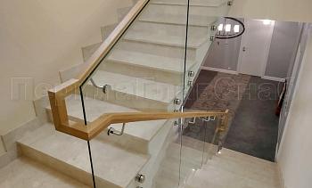 Цельностеклянные ограждения на несущем стекле в Алматы. Готовые проекты ПерилаГлавСнаб Цельностеклянные ограждения на несущем стекле в Алматы. Готовые проекты ПерилаГлавСнаб