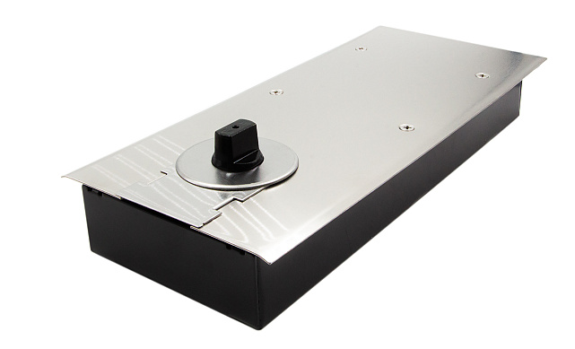 Доводчик для стеклянной двери до 80 кг EN3, напольный, 500 тыс. циклов, нержавеющая сталь AISI 304, шлифованная t183 SSS Доводчик для стеклянной двери до 80 кг EN3, напольный, 500 тыс. циклов, нержавеющая сталь AISI 304, шлифованная t183 SSS