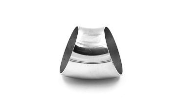 Половинка отвода поручня под сварку для Ø50.8х125/2х1.5, 45°, полированный 400 Grit (AISI 304) k021-45 купить в Алматы