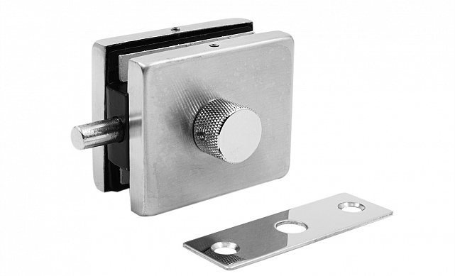 Защелка с ответной частью на стену и пол, шлифованная, вырез 17 t138 SSS Защелка с ответной частью на стену и пол, шлифованная, вырез 17 t138 SSS