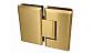 Петля для душевой кабины стекло-стекло 180°, 90*55, цинк, под золото t303 Zn Gold