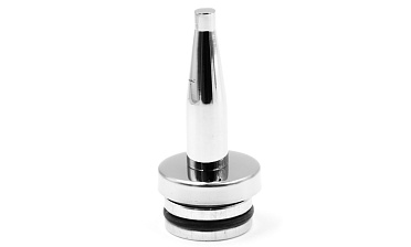 Наконечник палец (солдатик) с системой фиксации из алюминия в стойке Ø38.1х1.5 мм, полированный, нержавеющий (AISI 304) k041-2 купить в Алматы