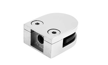 Стеклодержатель литой с вставками под стекло 8-10 мм, 4+4 мм, на плоскость 40х22х50, полированный (AISI 304) k002-10 купить в Алматы