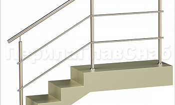 Два ригеля на сварке, круглый поручень и круглые стойки в Алматы. Готовые проекты ПерилаГлавСнаб Два ригеля на сварке, круглый поручень и круглые стойки в Алматы. Готовые проекты ПерилаГлавСнаб