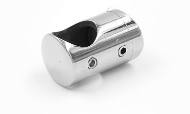 Ригеледержатель на стекло 8 мм, Ø16 мм, полированный, литой (AISI 304) k019 купить в Алматы