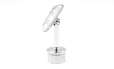 Наконечник палец с регулируемым ложементом под поручень Ø38.1-42.4 мм, на стойку Ø38.1х1.5 мм, литой, полированный, нержавеющий (AISI 304) k006-7 купить в Алматы Наконечник палец с регулируемым ложементом под поручень Ø38.1-42.4 мм, на стойку Ø38.1х1.5 мм, литой, полированный, нержавеющий (AISI 304) k006-7 купить в Алматы