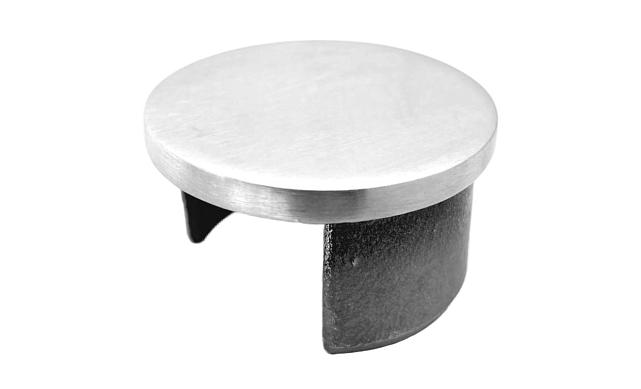 Заглушка с пазом на трубу Ø42.4 мм шлифованная (AISI 304) k099-2