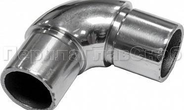 Отвод трубы Ø25.4 мм с установочными кольцами, полированный (AISI 304) k325 купить в Алматы