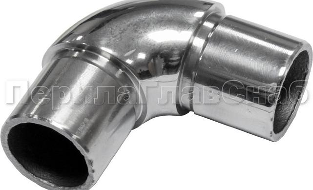 Отвод трубы Ø25.4 мм с установочными кольцами, полированный (AISI 304) k325 Отвод трубы Ø25.4 мм с установочными кольцами, полированный (AISI 304) k325