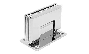 Петля для душевой кабины стена-стекло 90° 90х55 мм цинк, полированная t301 PZn купить в Алматы