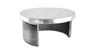 Заглушка для поручня с пазом Ø48.3 мм 4х39 мм шлифованная (AISI 304) k235-2 купить в Алматы