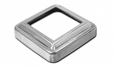 Низ стойки фигурный под трубу 40х40 мм, 64.5х64.5, высота 15 мм, полированный (AISI 304) k396 купить в Алматы Низ стойки фигурный под трубу 40х40 мм, 64.5х64.5, высота 15 мм, полированный (AISI 304) k396 купить в Алматы