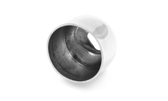 Наконечник штампованный, под 90°, Ø25/38х0.6 AISI 201 полированный k071-4 2