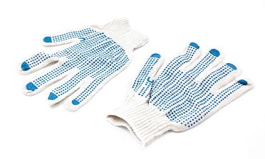 Перчатки х/б, точка Ф-0809 купить в Алматы Перчатки х/б, точка Ф-0809 купить в Алматы