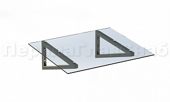 Консольный навес из поликарбоната выносной прямой треуголки в Алматы. Готовые проекты ПерилаГлавСнаб Консольный навес из поликарбоната выносной прямой треуголки в Алматы. Готовые проекты ПерилаГлавСнаб