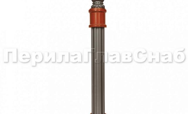 Глостер опорный столб с деревянными вставками (для установки снаружи и внутри, спецпокрытие) k516