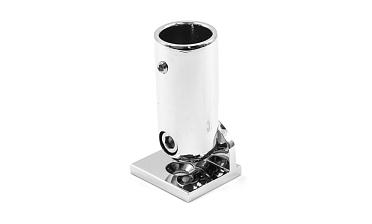 Соединитель труба-стена 19 мм, шарнирный, латунь, полированная t916 PС купить в Алматы