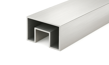 Труба 40х60 мм, с пазом 24х24 мм, шлифованная (AISI 304) k824-2 купить в Алматы